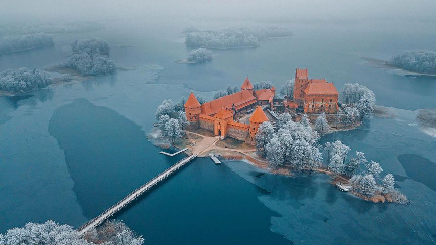 Trakai Island Castle Museum in Trakai, Lithuania