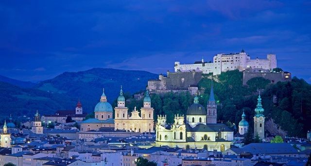 Sicht auf Salzburg, Österreich