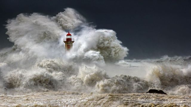 Farolim de Felgueiras, Leuchtturm in Porto, Portugal
