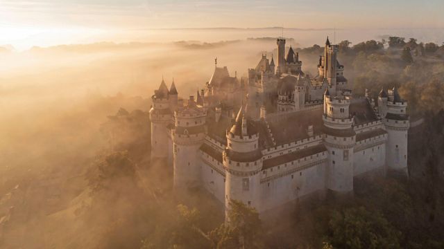 The Château de Pierrefonds in the Oise department of Picardy, France