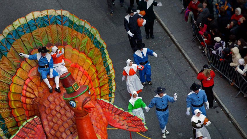 Tom Turkey, the oldest float in the Macy's Thanksgiving Day Parade, in New York City
