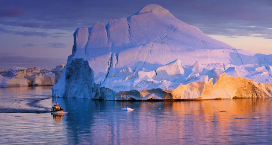 ｢氷山を巡るボート｣グリーンランド, ディスコ湾