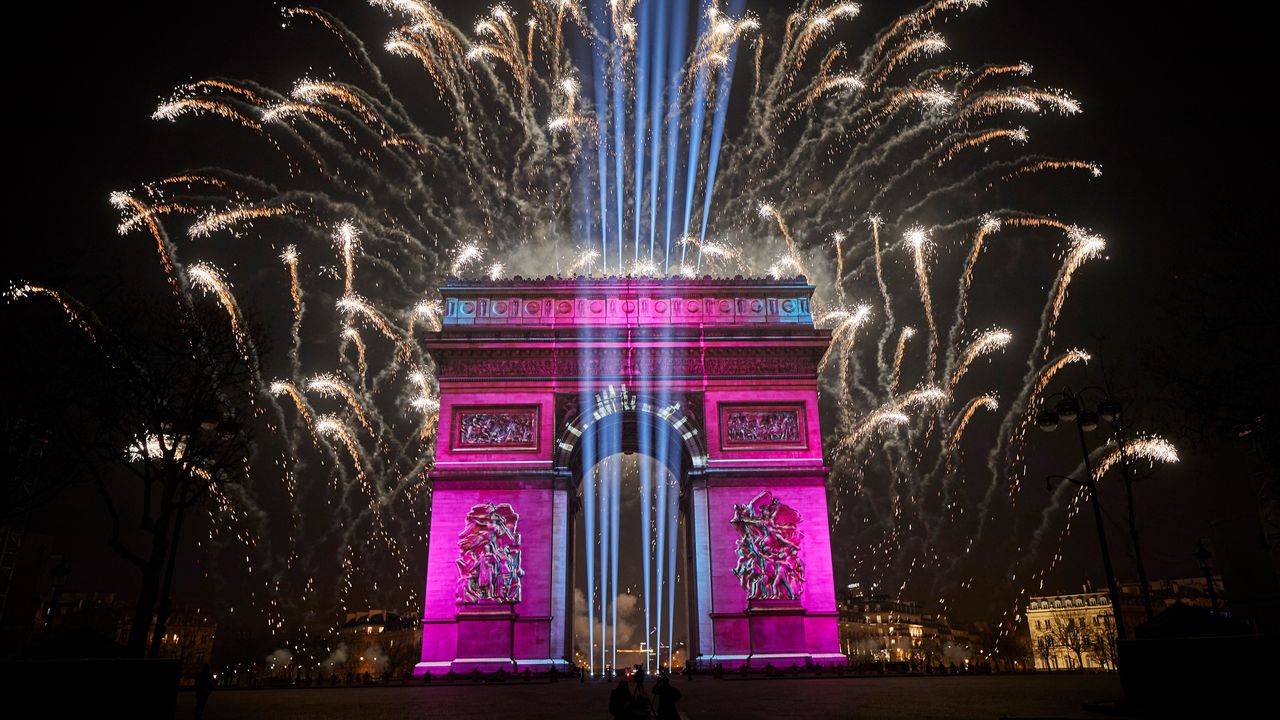 Le nouvel an à Paris, France
