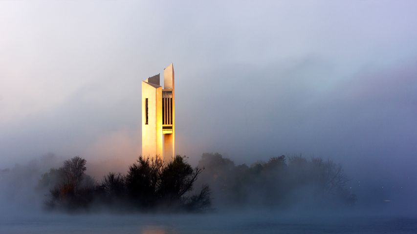 Canberra’s National Carillon at dawn
