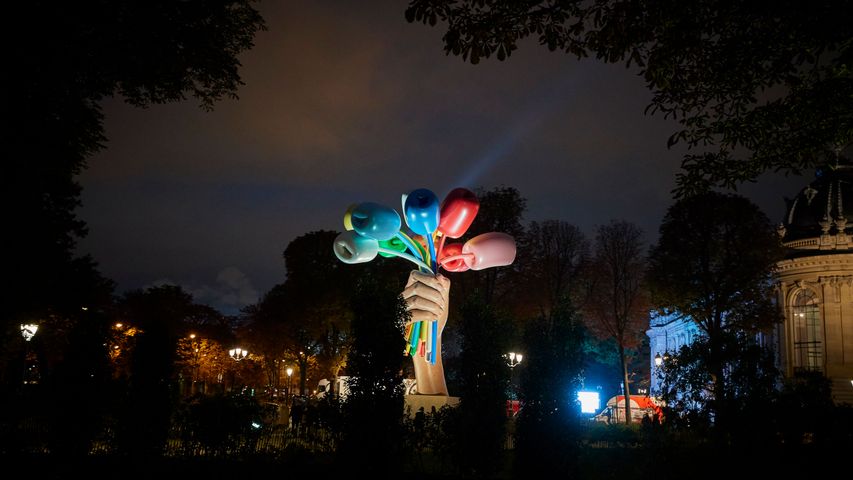 "Bouquet of tulips" de Jeff Koons, Paris