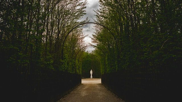 A statue in the Gardens of Versailles in France
