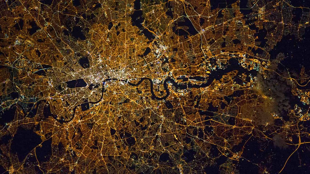 Londres photographiée depuis la Station spatiale internationale 