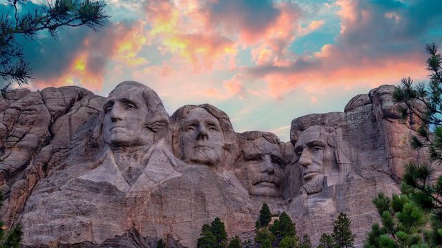 Mount Rushmore National Memorial in South Dakota
