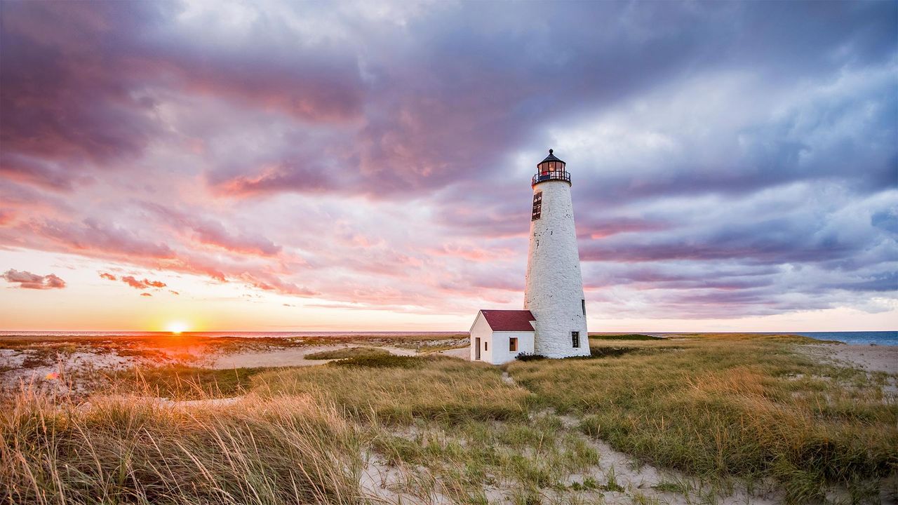 Great Point Light on Nantucket Island, United States