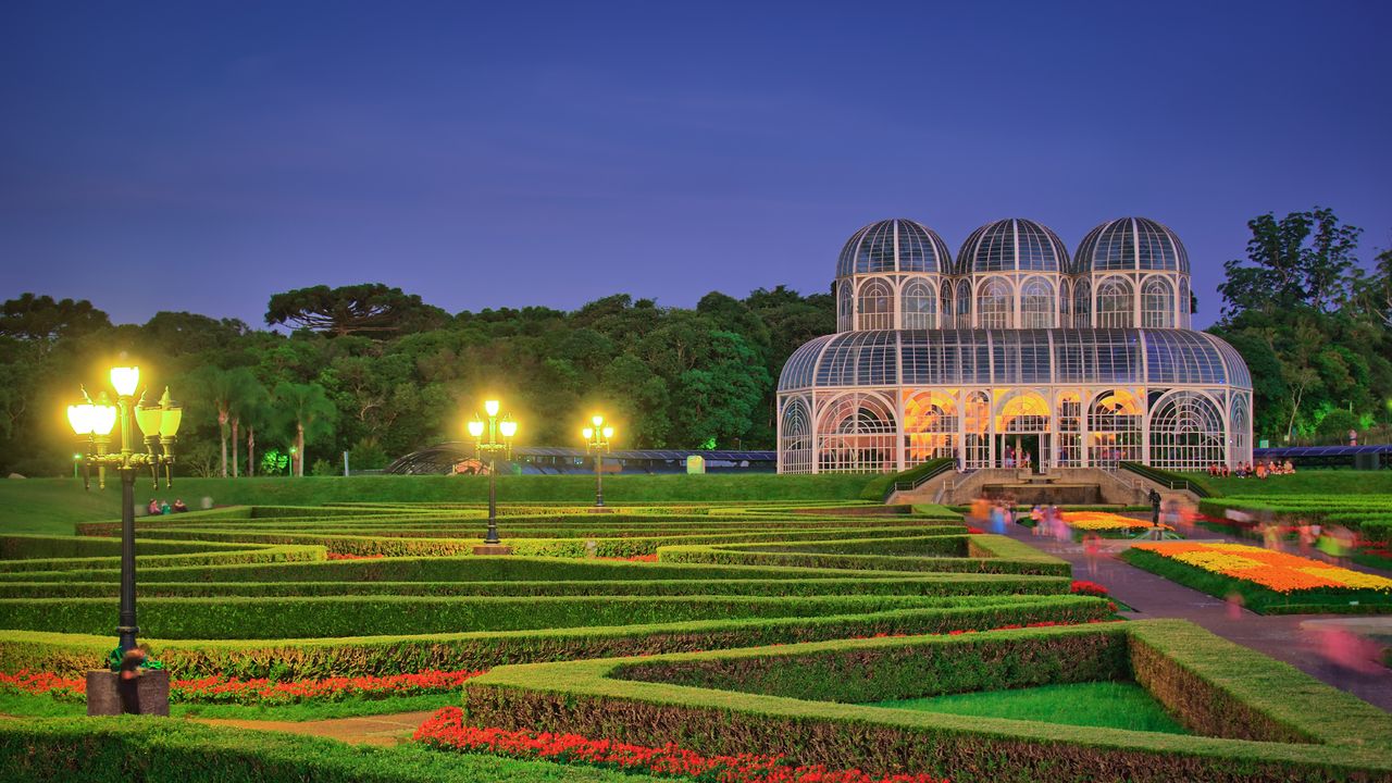 Atardecer no Jardim Botânico de Curitiba, Paraná