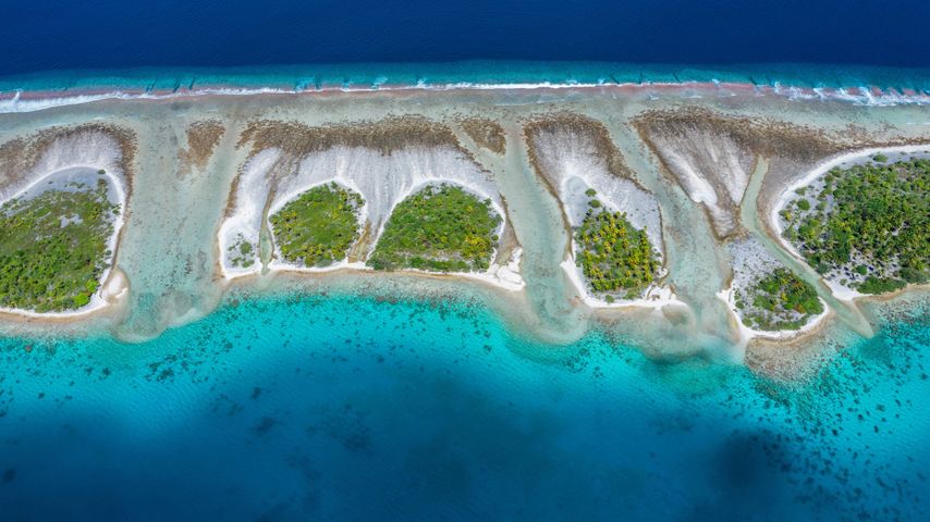 卡韦希环礁，土阿莫土群岛，法属波利尼西亚