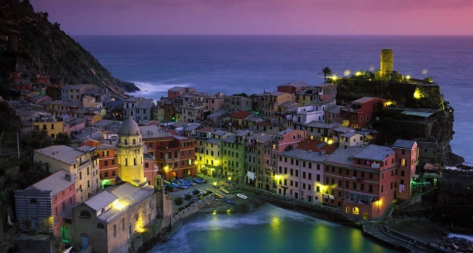 Picturesque town of Vernazza located in northwestern Italy