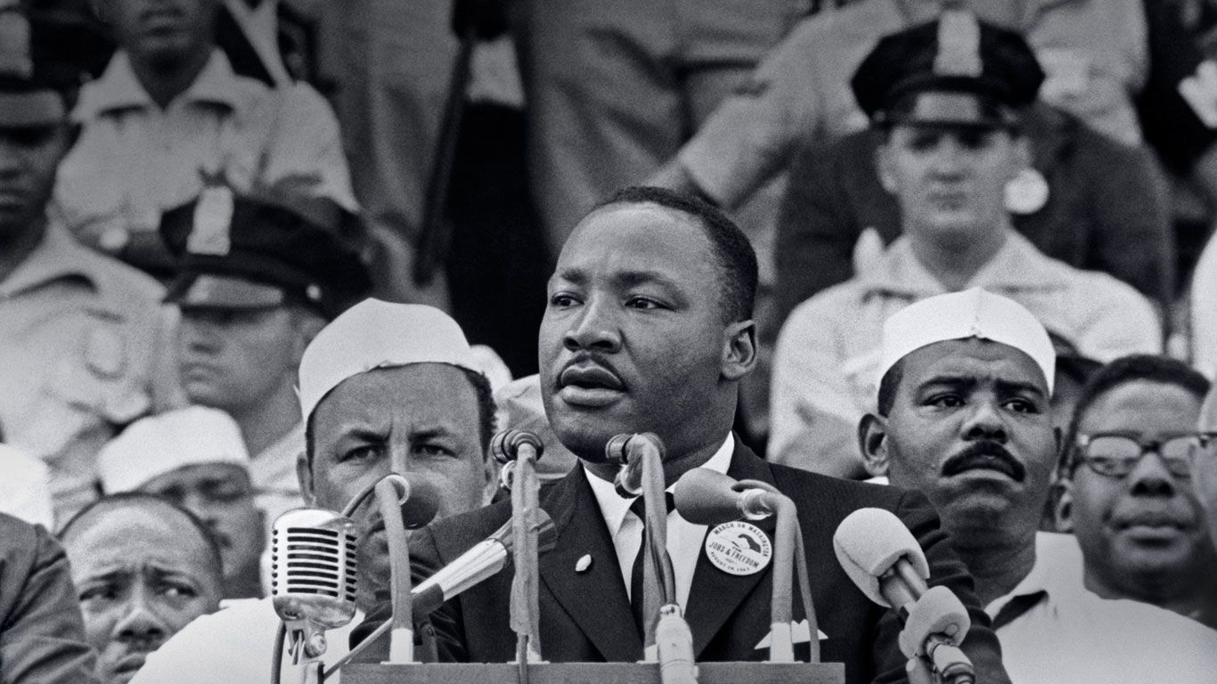 Martin Luther King Jr Delivering His I Have A Dream Speech In Martin Luther King Jr Delivering His I Have A Dream Speech In