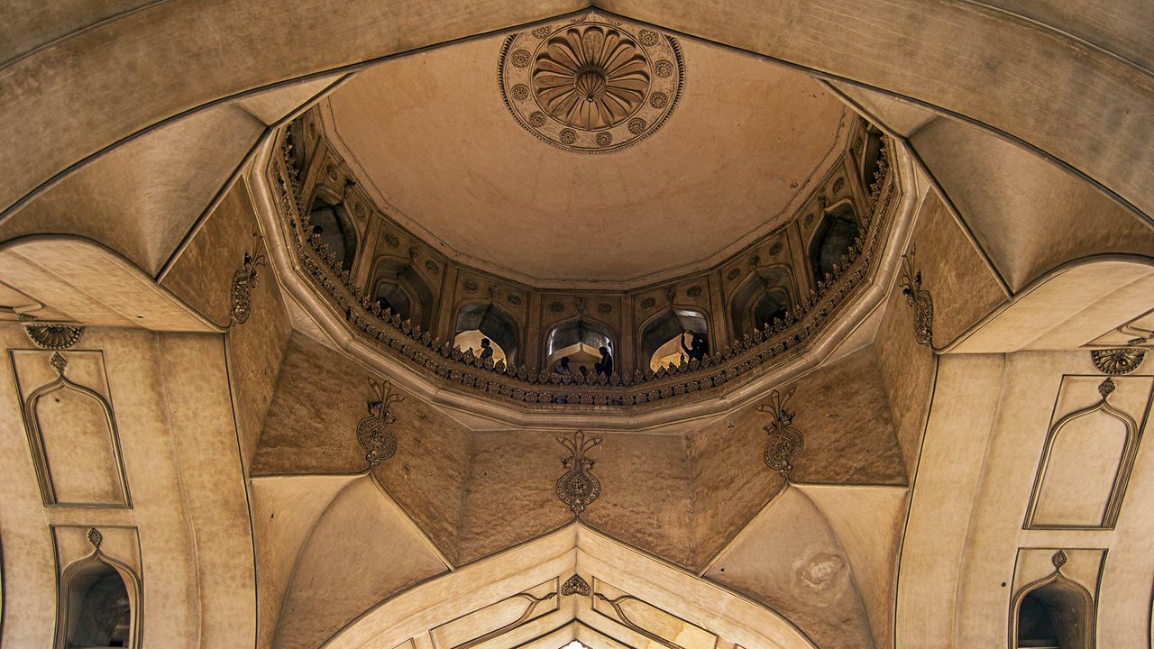 The dome of the Charminar, Hyderabad