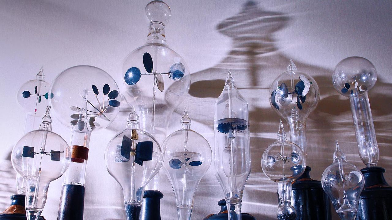 Antique radiometers at the Royal Society's headquarters in London, England 