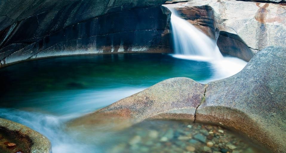 The Basin in Franconia Notch State Park, New Hampshire