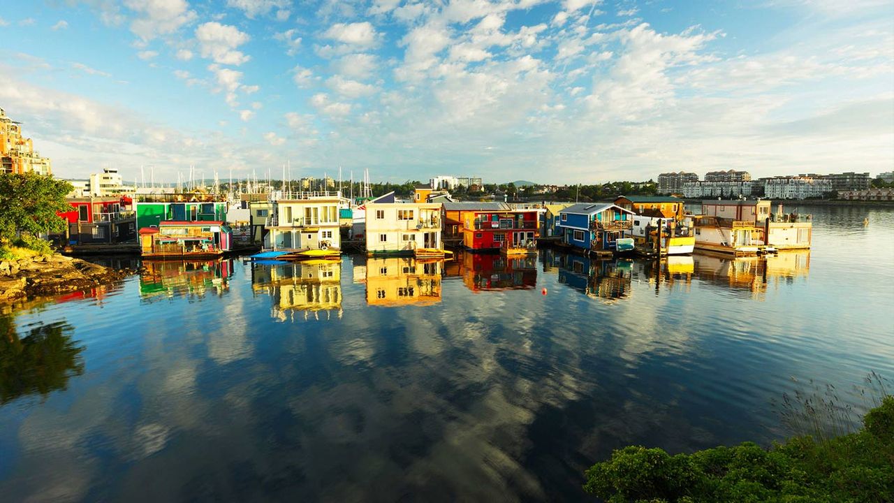 Fisherman's Wharf à Victoria, Colombie-Britannique, Canada