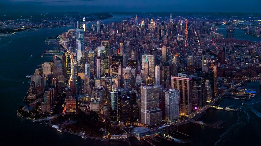 Luftaufnahme von Manhattan, New York City, USA