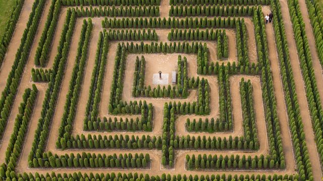 Irrgarten im Erlebnispark Teichland, Brandenburg