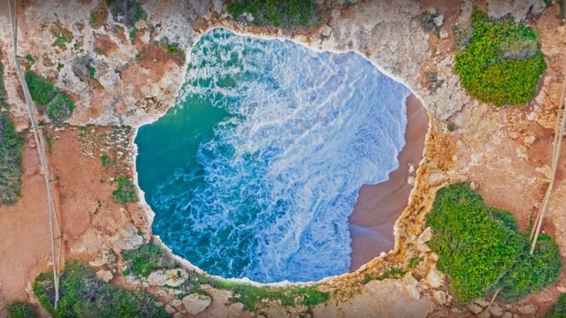 Benagil Cave in the Algarve, Portugal