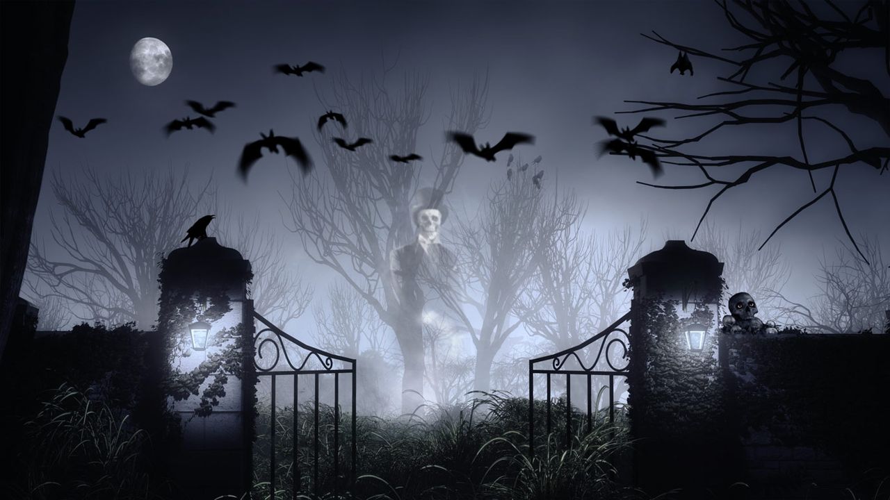 A haunted graveyard 