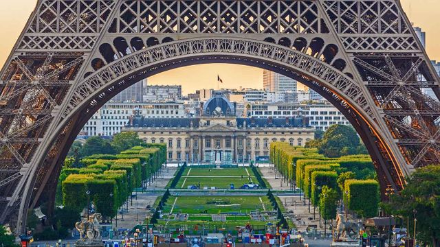 View of the Eiffel Tower from the Trocadero