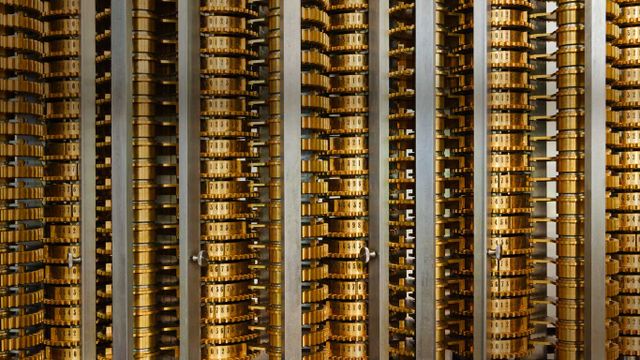 Charles Babbage (Father of the Computer) difference engine, Science Museum, London, United Kingdom