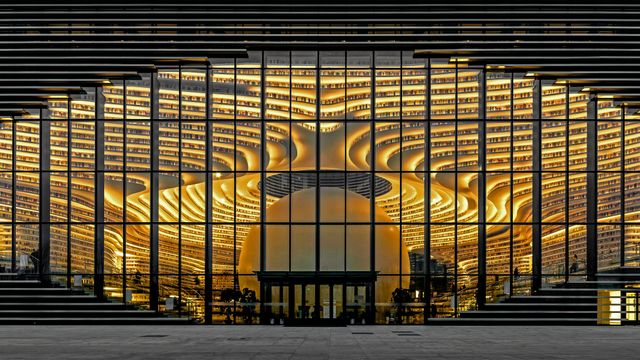 Tianjin Binhai New Area Library in Tianjin, China