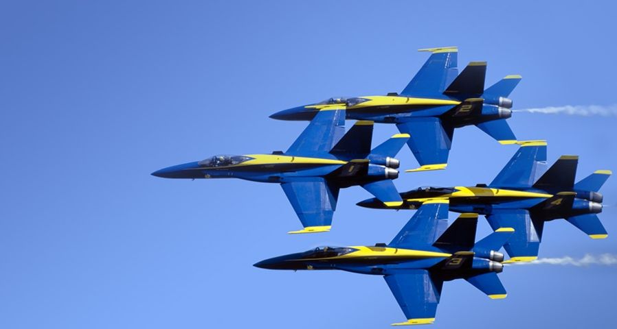 Blue Angels in close formation