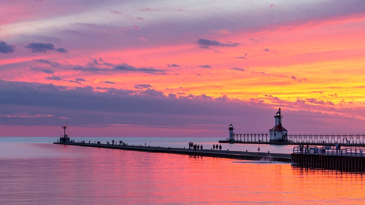 Molo St. Joseph North, Michigan, USA