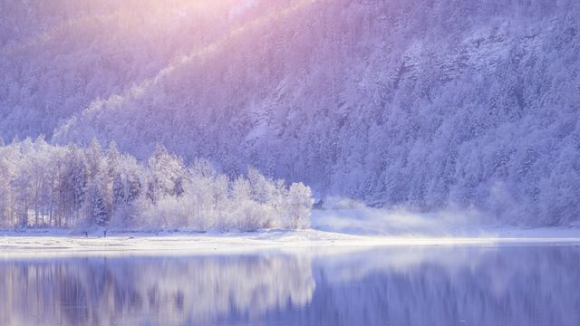 A Hintersee winter scene