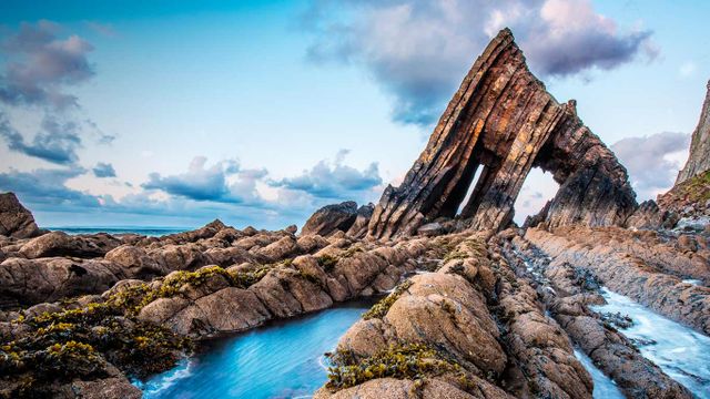 Blackchurch Rock on the North Devon coast