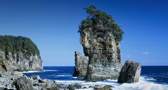 ｢三王岩｣岩手, 田老地区