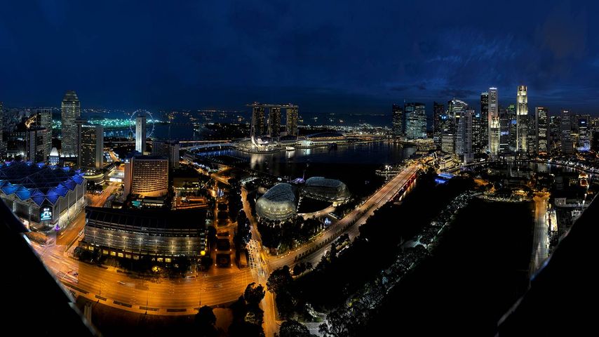 ｢マリーナ・ベイの夜景｣シンガポール