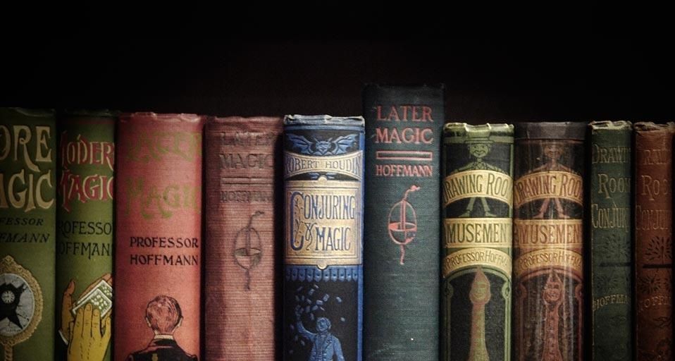 An example of the thousands of books kept at The Magic Circle's library, London