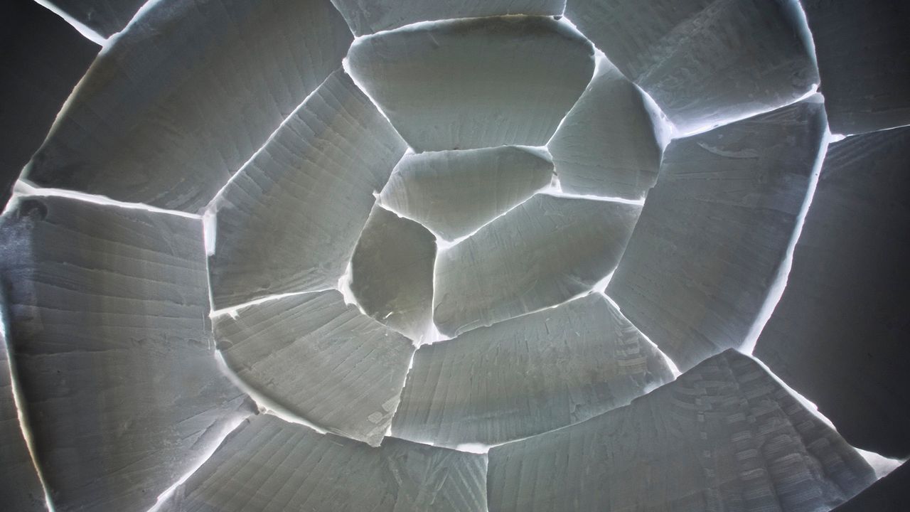 Interior of an Igloo in Baffin Island, Nunavut 
