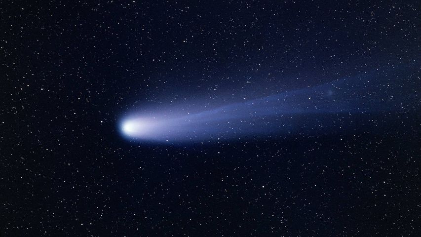 Cometa Halley visto desde el observatorio australiano de Siding Spring en 1986
