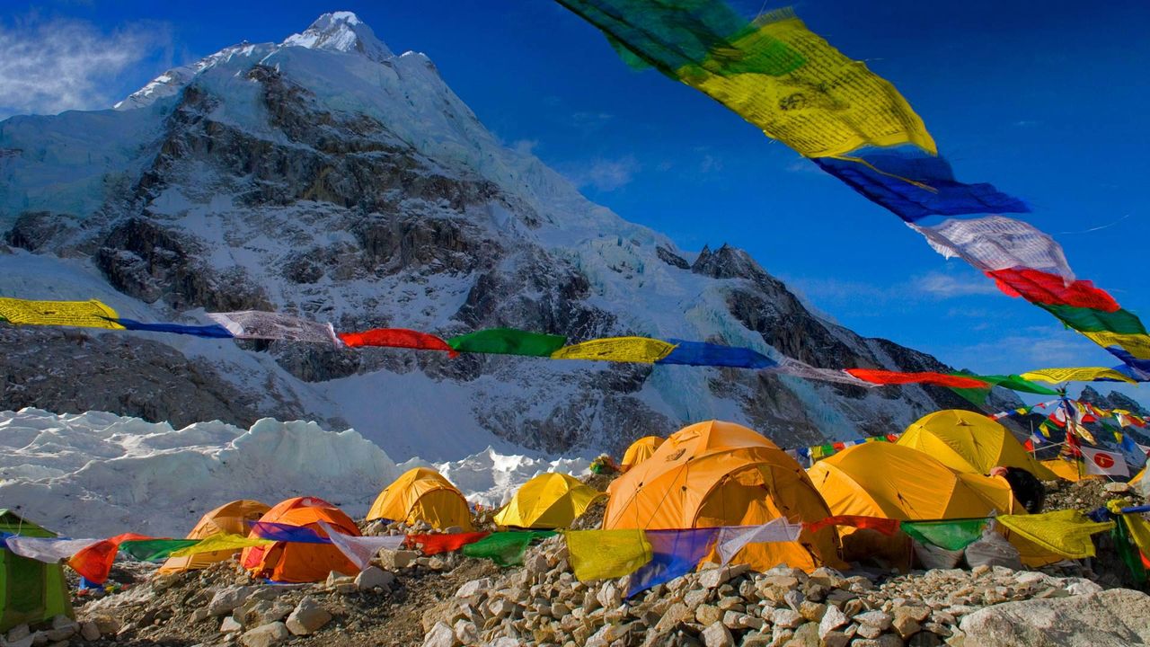 Camp de base Sud, Mont Everest, Népal 
