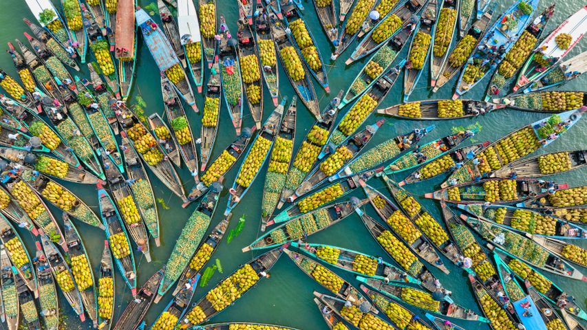 Mercado flutuante, Lago Kaptai, Rangamati, Bangladesh - Bing Gallery