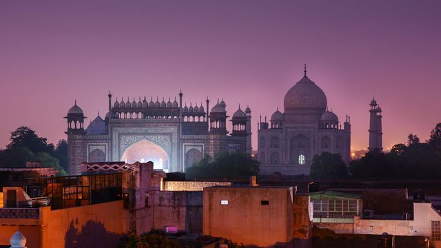 View of the Taj Mahal, south gate