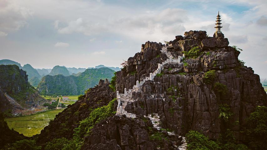｢ムア洞窟」ベトナム, ニンビン省, ホアルー県