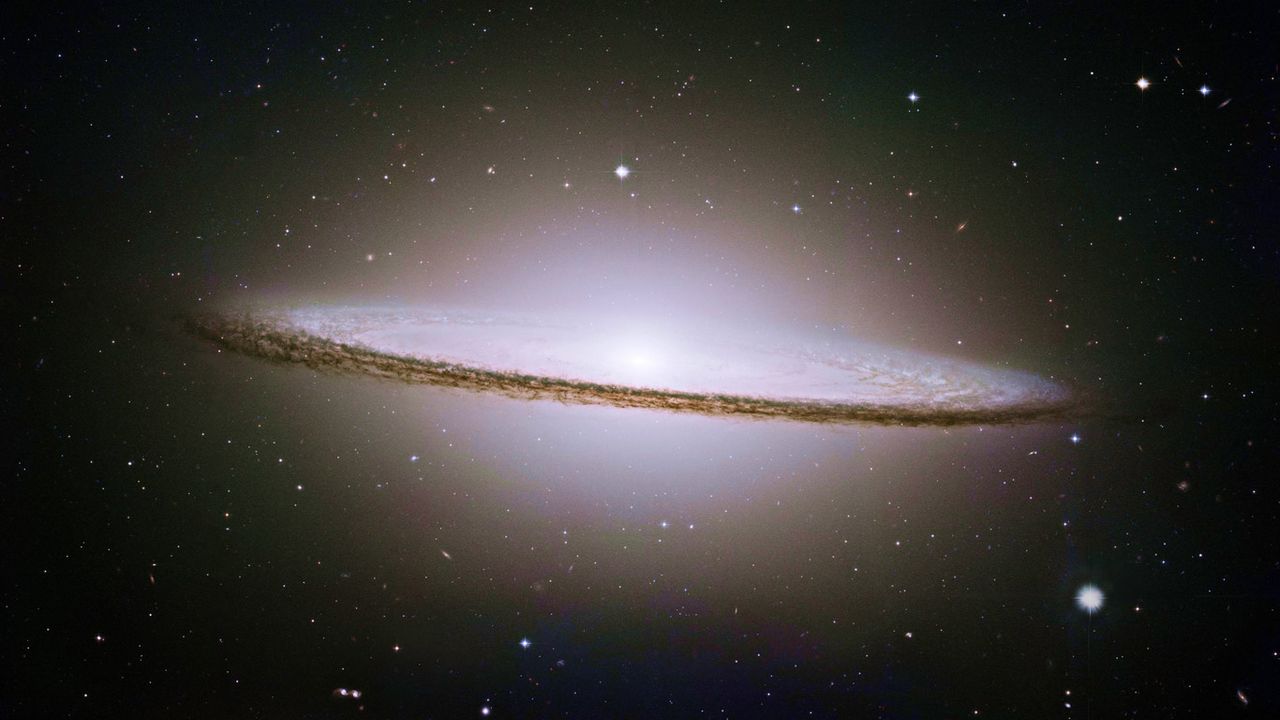 Sombrero Galaxy (Messier 104) as seen from NASA's Hubble Space Telescope