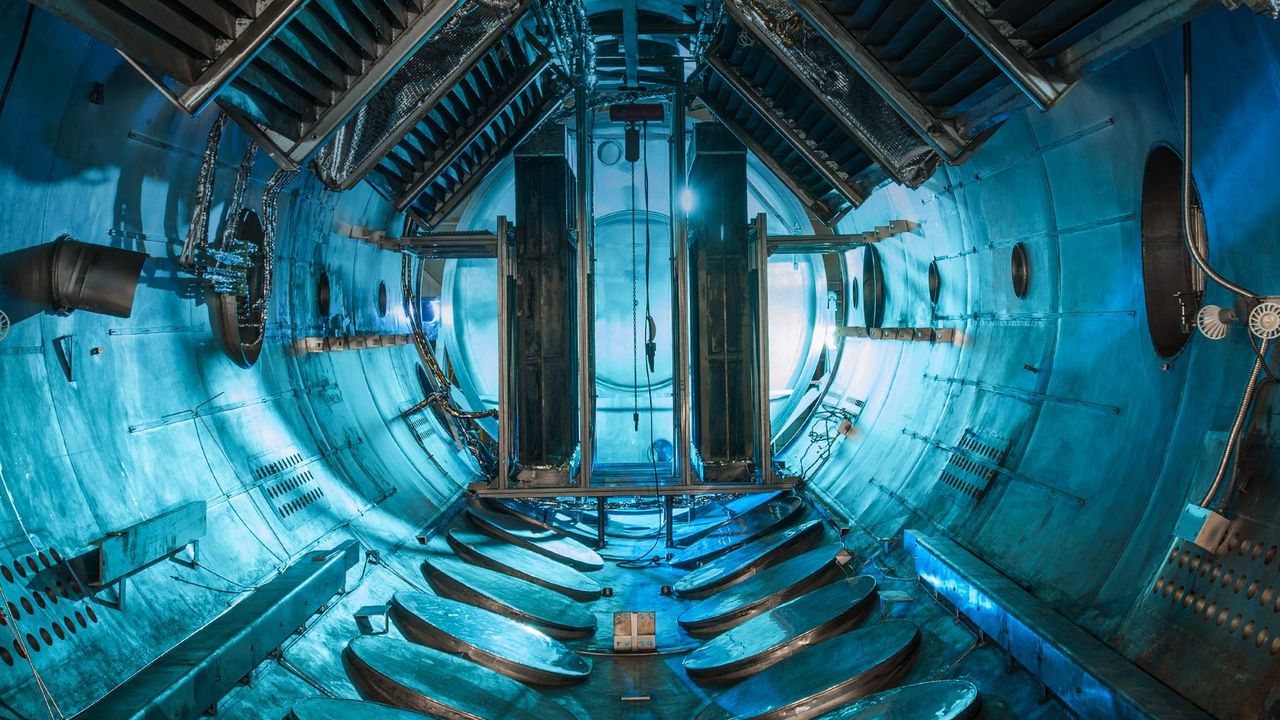 A vacuum chamber at NASA Glenn Research Center in Cleveland, Ohio, USA 