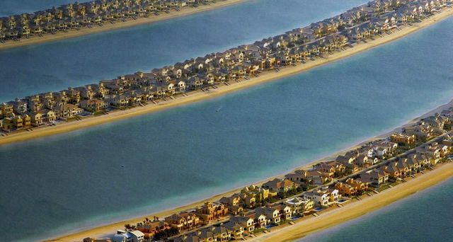 The Palm Islands artificial archipelago in Dubai, United Arab Emirates