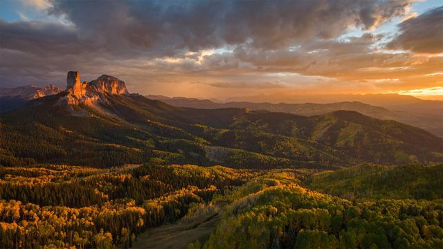 Chimney Rock and Uncompahgre National Forest, Colorado
