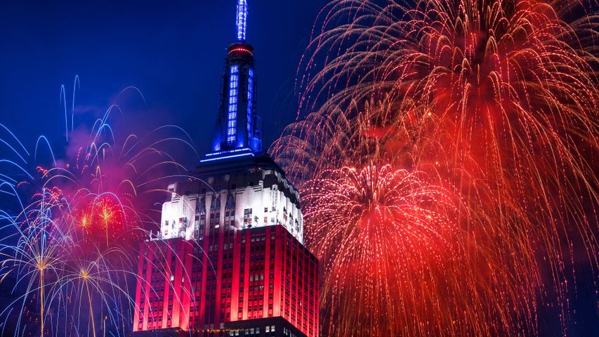 Empire State Building on the Fourth of July, New York City
