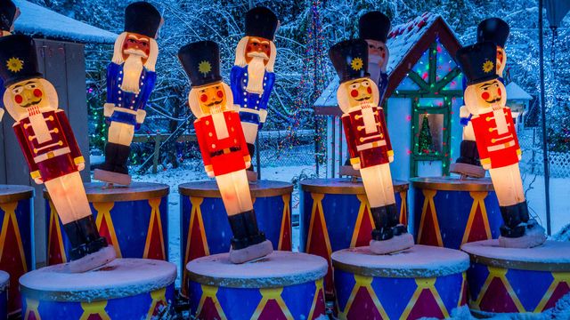Christmas display at Stanley Park, Vancouver