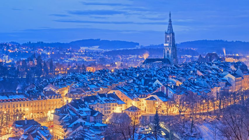 Old Town section of Bern, Switzerland
