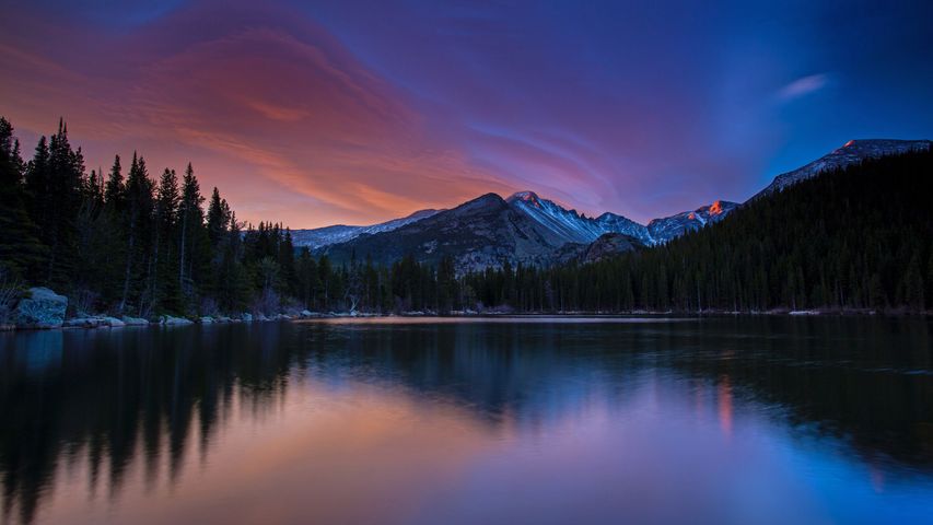 Longs Peak in Rocky Mountain National Park, Colorado, USA
