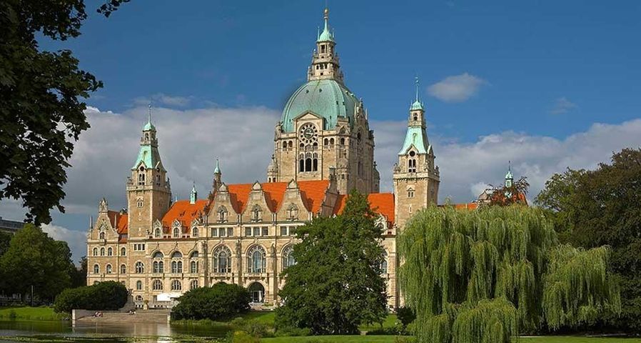 Neues Rathaus in Hannover, Niedersachsen, Deutschland